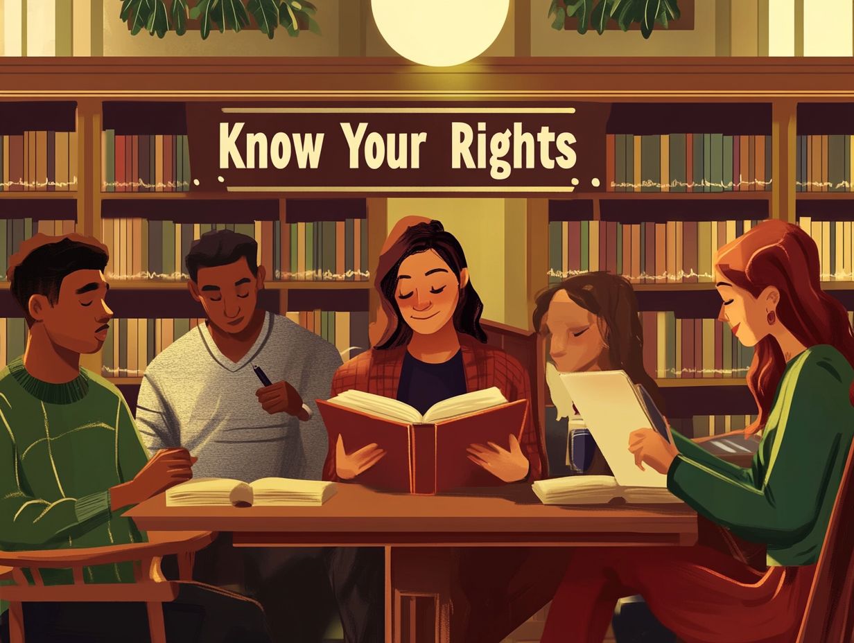 A visual representation of resources for understanding your rights by non-profit organizations.