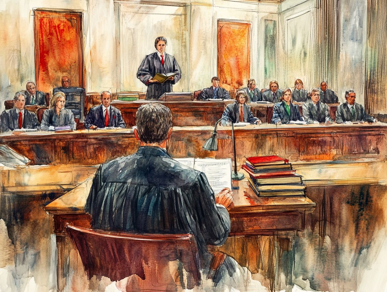 Image representing frequently asked questions about bench and jury trials.