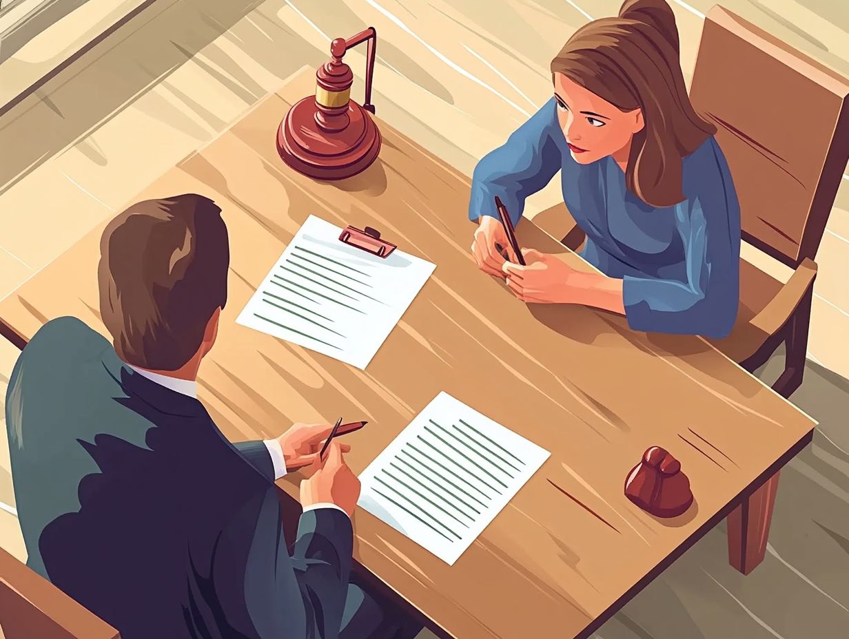 Visual guide on preparing for an attorney consultation