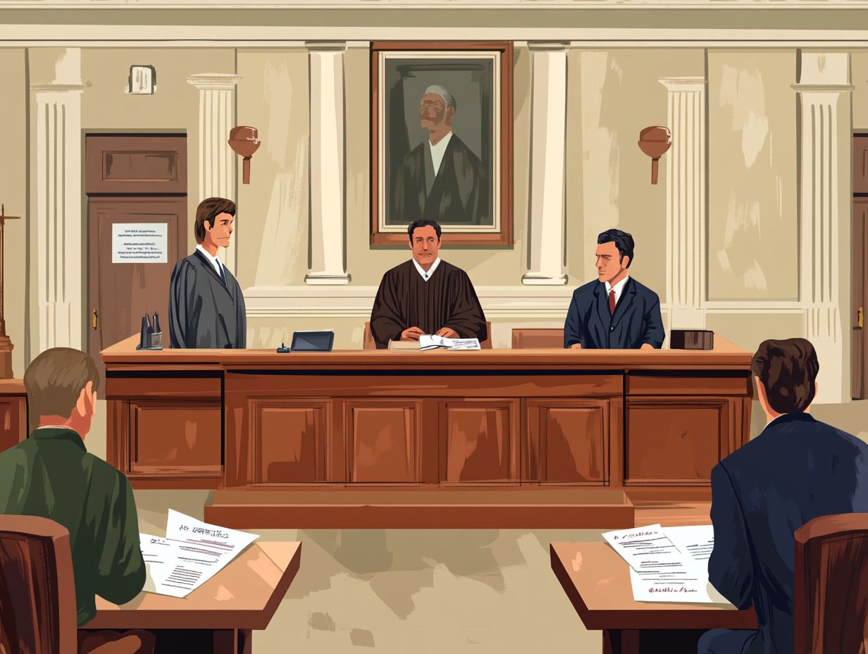 A visual explanation of plea bargaining in the legal system.