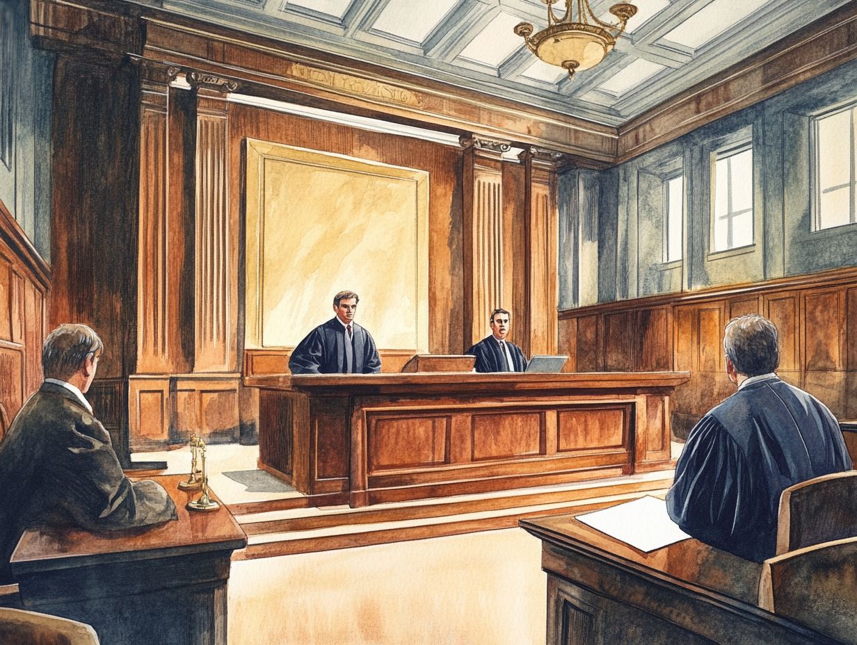 An illustration of potential changes and implications for courtroom procedures