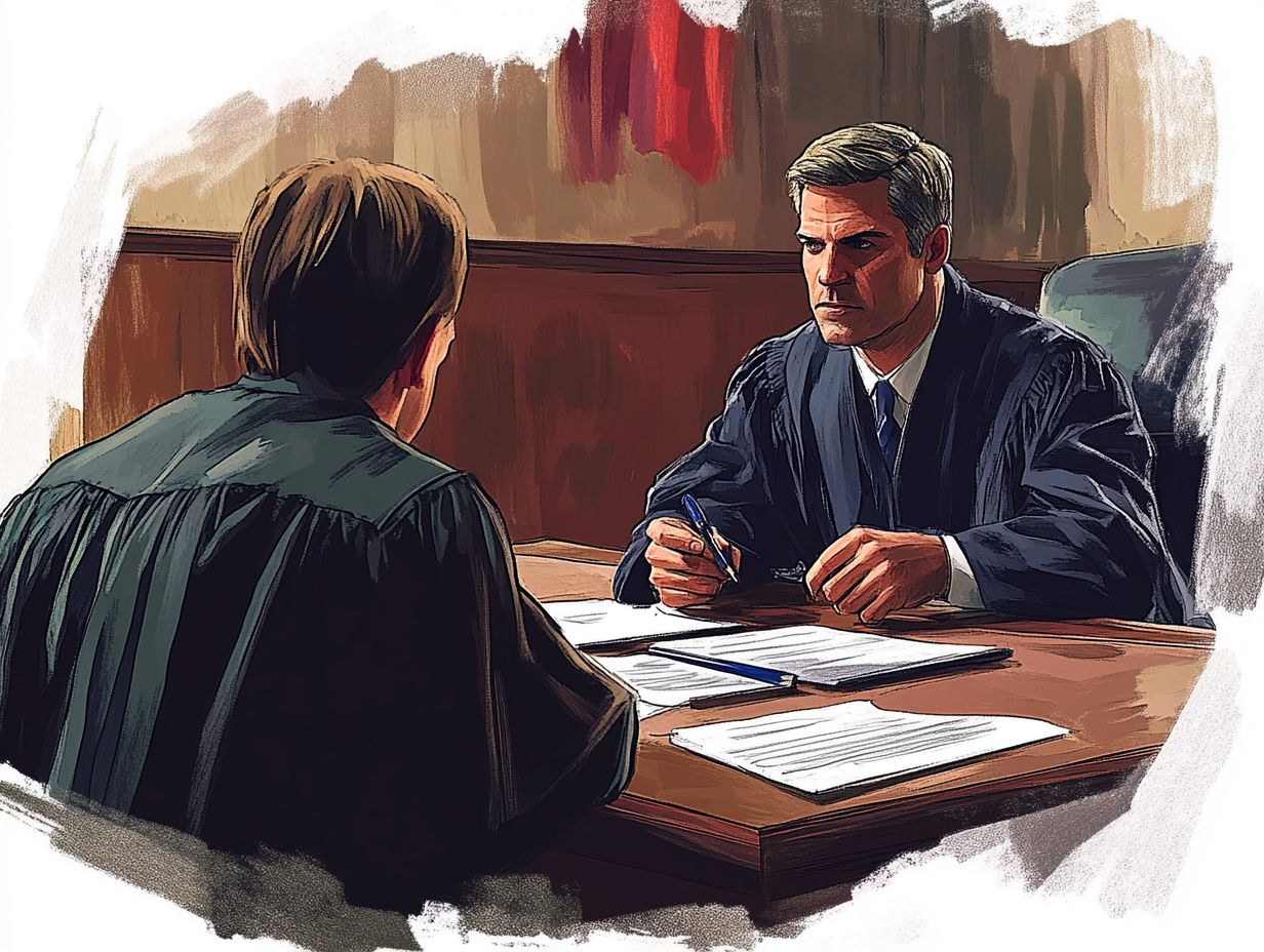 An attorney discussing responsibilities with clients