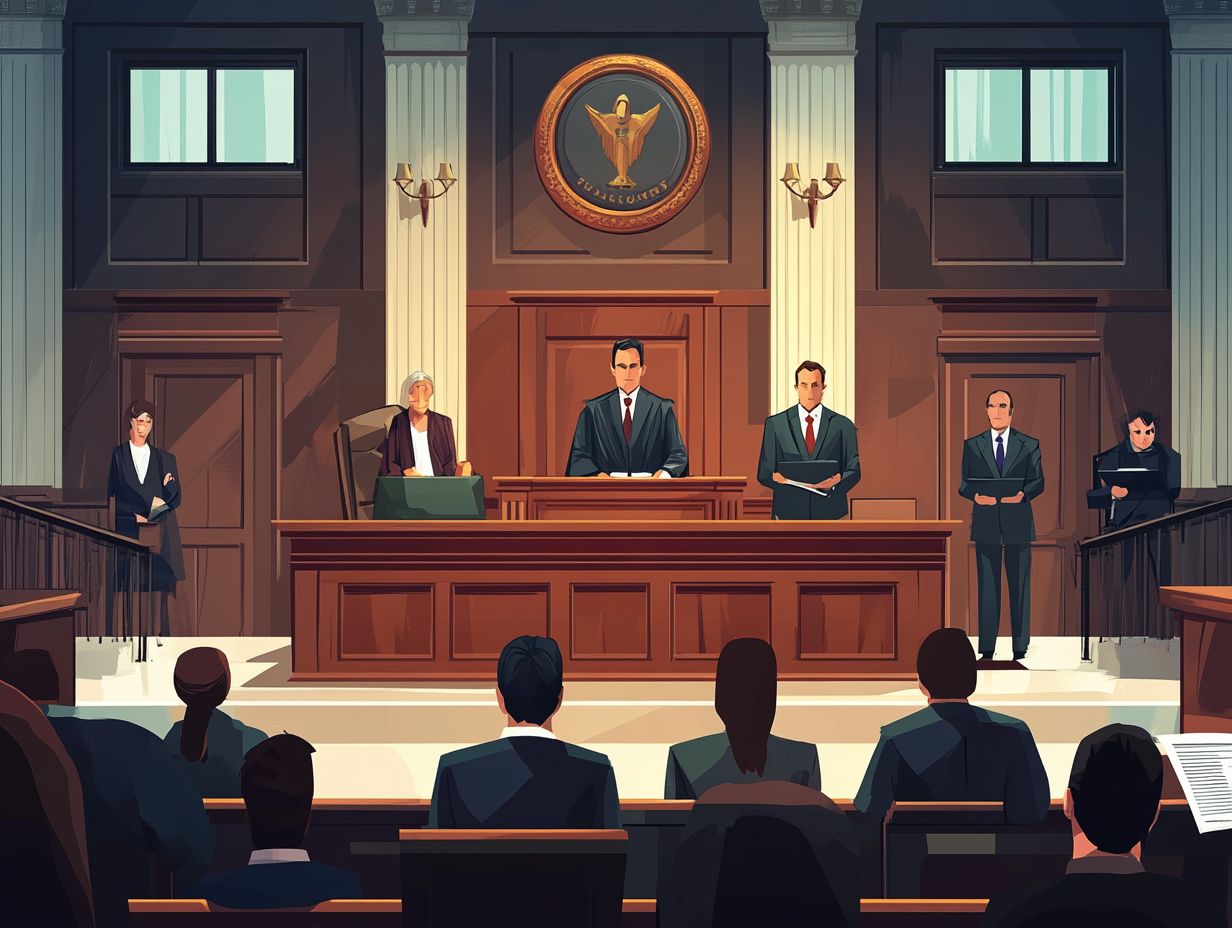 Image illustrating the selection process in a criminal trial